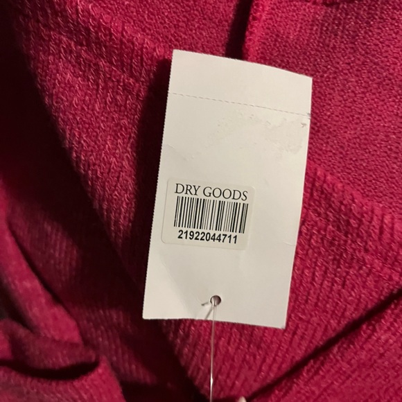 Lush Heathered Hot Pink Faux Wrap Sweater Dress, Size Small. - Picture 8 of 13